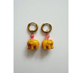 By Melo By Melo | Oorbellen | Olifant Geel By Melo By Melo | Oorbellen | Olifant Geel