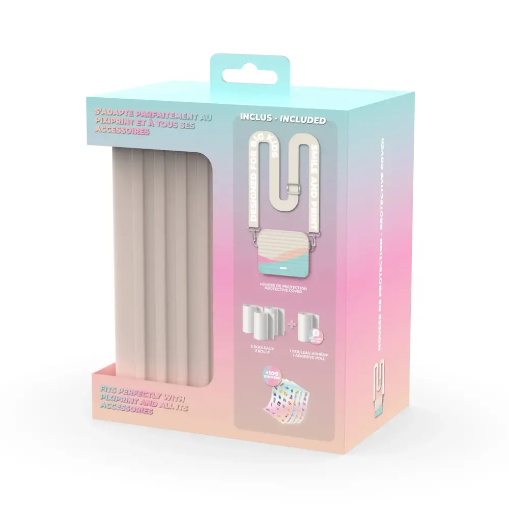 MOB | Travel Kit | Pixprint case + 4 paper rolls