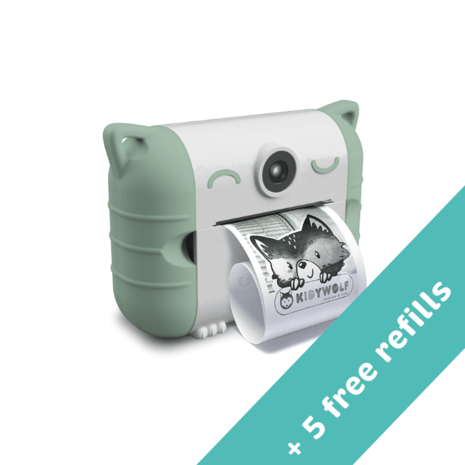 Kidywolf Kidywolf | Kidyprint | Fototoestel met thermische printer | Groen