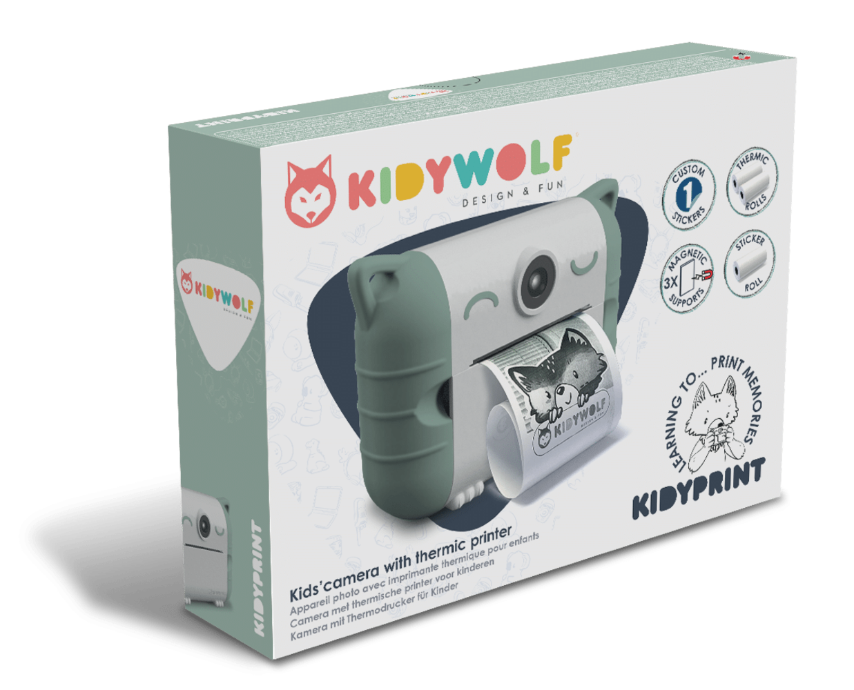 Kidywolf Kidywolf | Kidyprint | Fototoestel met thermische printer | Groen