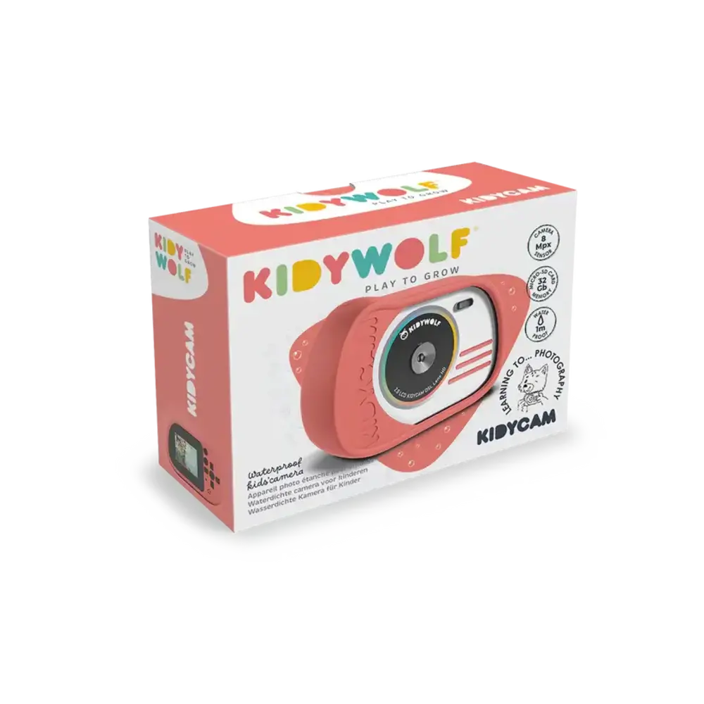 Kidywolf Kidywolf | Kidycam | Digitaal kindercamera waterdicht | Rood