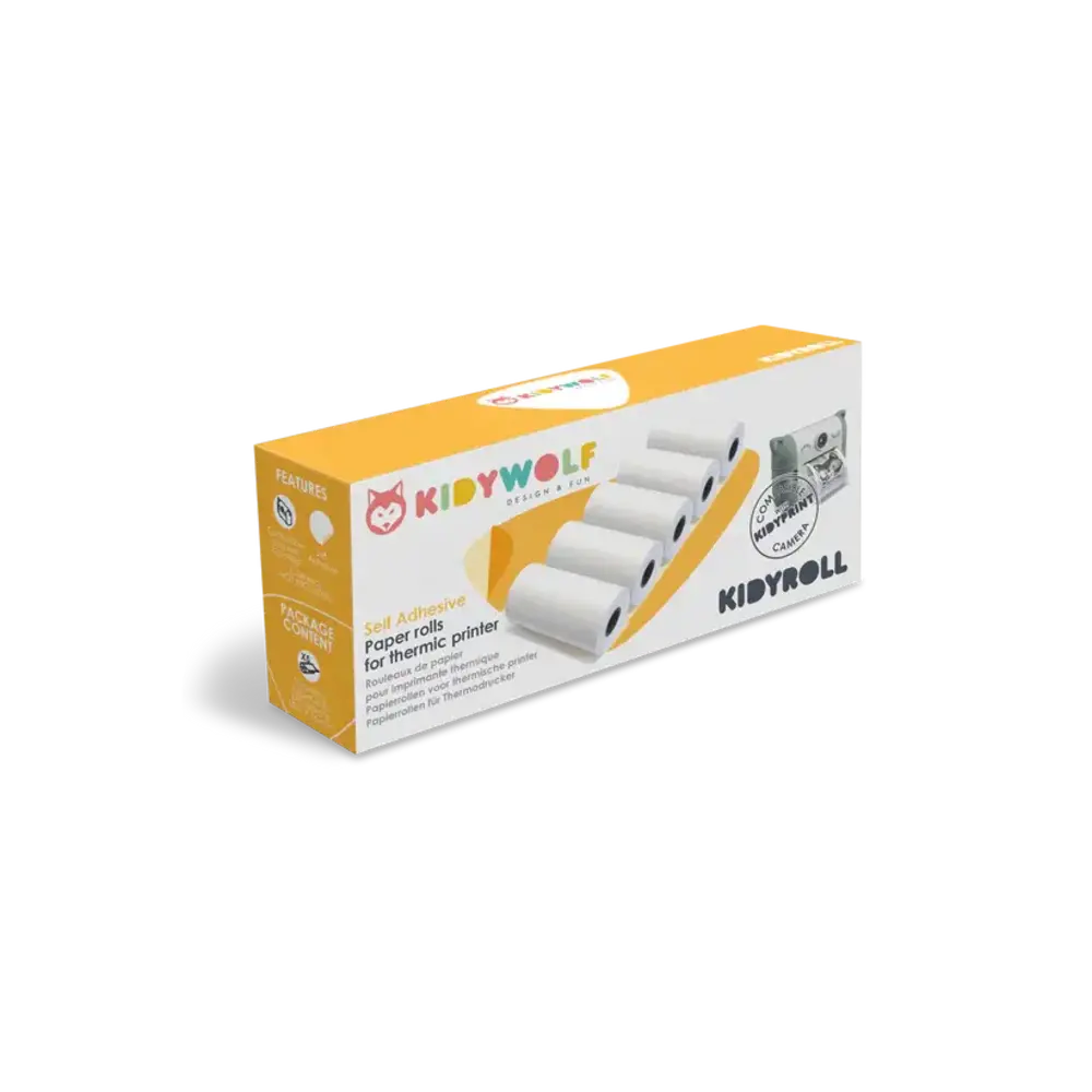 Kidywolf Kidywolf | Kidyroll | Zelfklevende papierrollen | 5 stuks