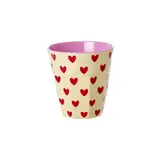 Rice Everyday Magic Rice | Melamine Cup with Darling Hearts Print - Medium | 250 m