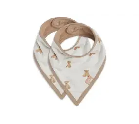 Jollein Jollein | Slab Bandana | Teddy Bear GOTS | 2 Stuks