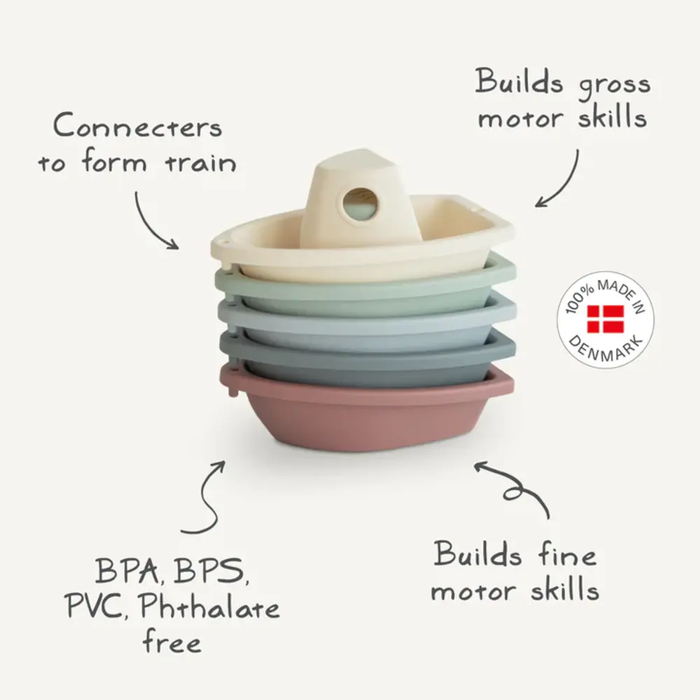 Mushie Mushie | Bath Boats | Pastel Mushie Mushie | Bath Boats | Pastel