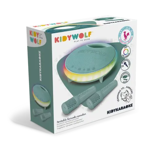 Kidywolf Kidywolf | Kidykaraoke | Draagbare karaoke luidspreker | Groen Kidywolf Kidywolf | Kidykaraoke | Draagbare karaoke luidspreker | Groen