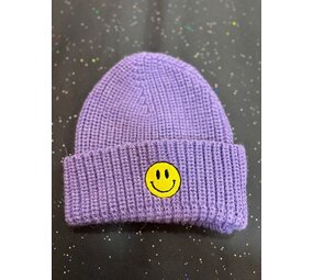 Atelier Pomme Atelier Pomme | ROCK THAT BEANIE - PURPLE RAIN | SMILEY | 3-8Y Atelier Pomme Atelier Pomme | ROCK THAT BEANIE - PURPLE RAIN | SMILEY | 3-8Y