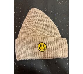 Atelier Pomme Atelier Pomme |  ROCK THAT BEANIE BEIGE | SMILEY 1-3Y Atelier Pomme Atelier Pomme |  ROCK THAT BEANIE BEIGE | SMILEY 1-3Y