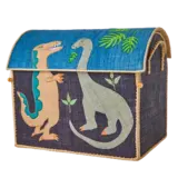 Rice Everyday Magic Rice | Groot Raffia Opberghuis | Meerkleurig | Dinosaur Print Rice Everyday Magic Rice | Groot Raffia Opberghuis | Meerkleurig | Dinosaur Print