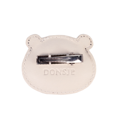 Donsje Amsterdam Donsje Amsterdam  | Josy Classic Hairclip | Panda | Off White Leather