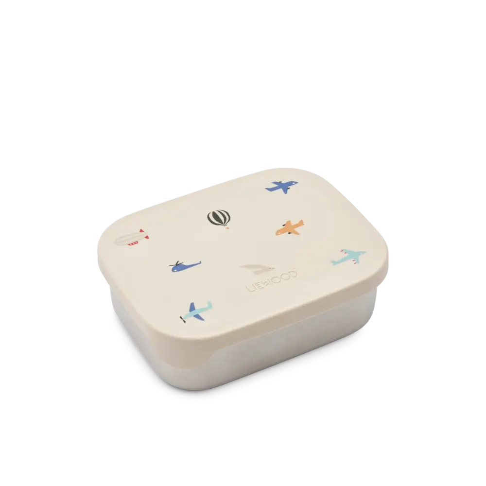 Liewood Liewood | Arthur Printed Lunchbox | Aviator / Ecru