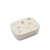 Liewood Liewood | Arthur Printed Lunchbox | Aviator / Ecru Liewood Liewood | Arthur Printed Lunchbox | Aviator / Ecru