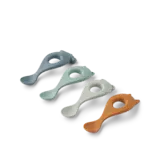 Liewood Liewood | Liva Silicone Spoon 4-Pack | Whale blue multi mix Liewood Liewood | Liva Silicone Spoon 4-Pack | Whale blue multi mix