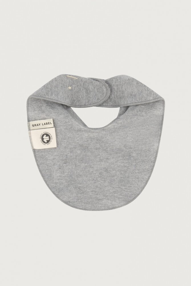 Gray Label Gray Label | Baby Bib GOTS | Grey Melange