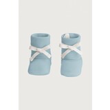 Gray Label Gray Label | Baby Ribbed Booties GOTS | Sky Gray Label Gray Label | Baby Ribbed Booties GOTS | Sky