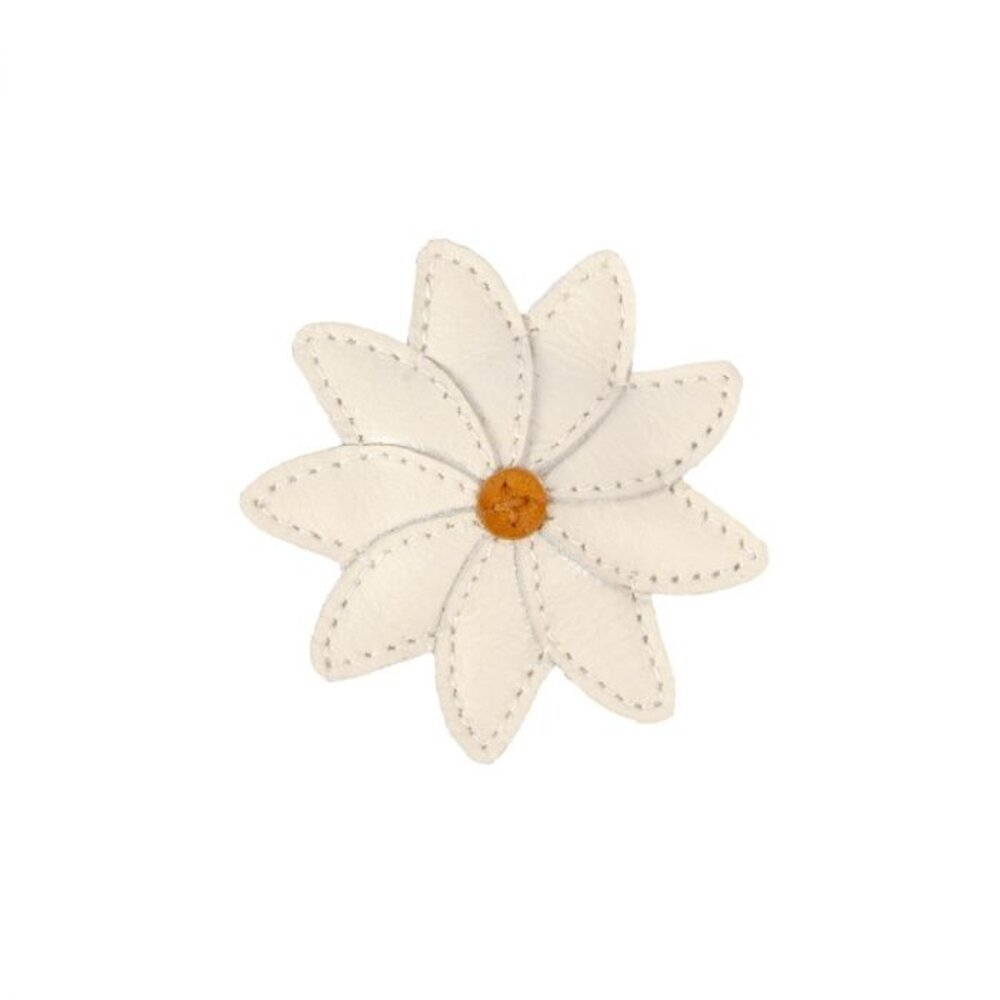 Donsje Amsterdam Donsje Amsterdam | Zaza Fields Hairclip | Daisy | Off White Leather