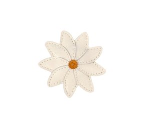 Donsje Amsterdam Donsje Amsterdam | Zaza Fields Hairclip | Daisy | Off White Leather Donsje Amsterdam Donsje Amsterdam | Zaza Fields Hairclip | Daisy | Off White Leather