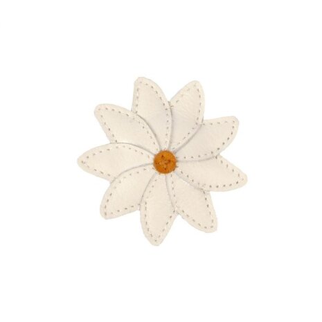 Donsje Amsterdam Donsje Amsterdam | Zaza Fields Hairclip | Daisy | Off White Leather