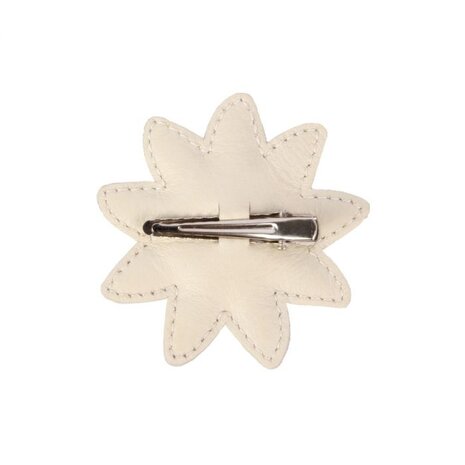 Donsje Amsterdam Donsje Amsterdam | Zaza Fields Hairclip | Daisy | Off White Leather
