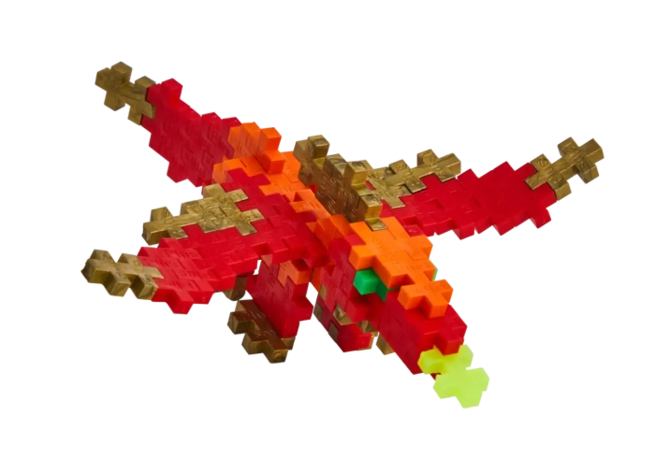 Plus Plus Plus - Plus | Tube draak 100 stuks Plus Plus Plus - Plus | Tube draak 100 stuks