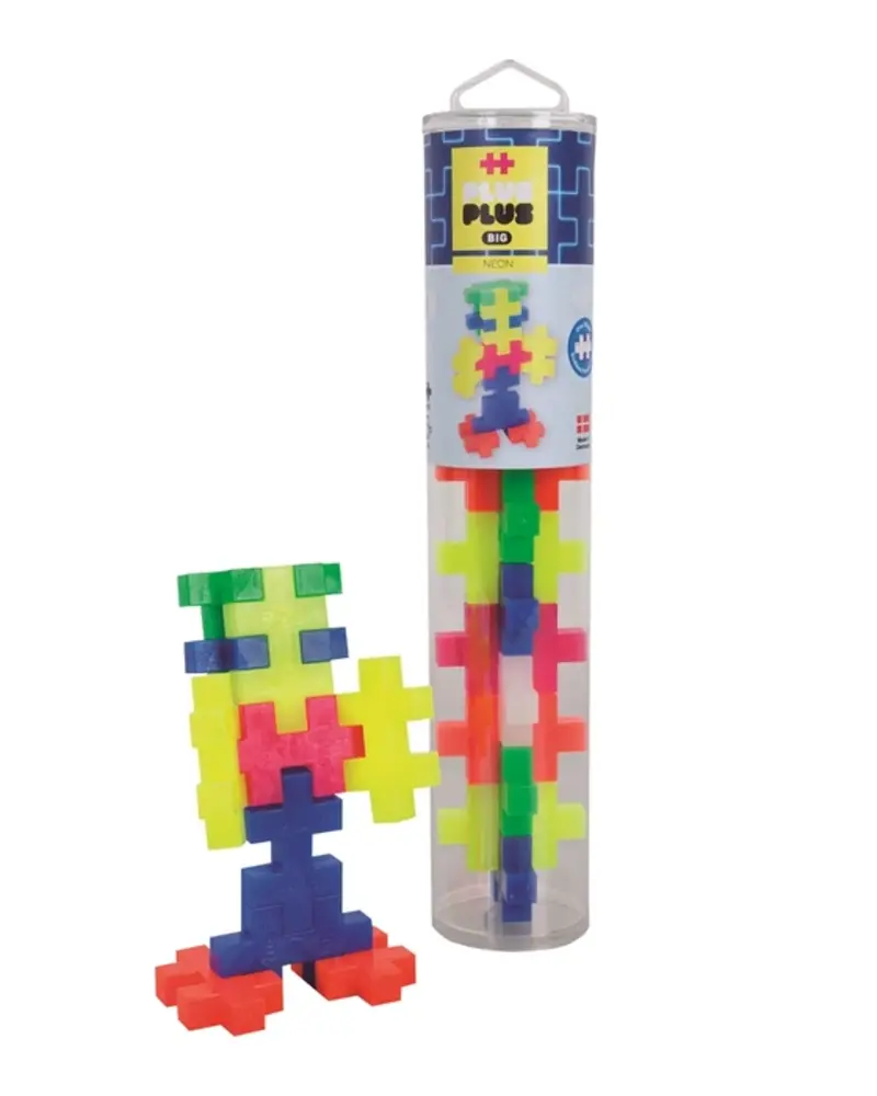 Plus Plus Plus - Plus | Tube neon big plus 15 stuks Plus Plus Plus - Plus | Tube neon big plus 15 stuks