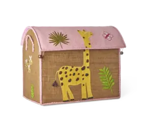 Rice Everyday Magic Rice | Raffia Basket Wildlife Medium | Pink Rice Everyday Magic Rice | Raffia Basket Wildlife Medium | Pink