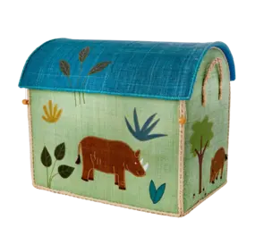 Rice Everyday Magic Rice | Groot Raffia Opberghuis | Pastel groen | Jungle Theme Rice Everyday Magic Rice | Groot Raffia Opberghuis | Pastel groen | Jungle Theme