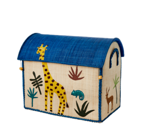 Rice Everyday Magic Rice | Middelgroot Raffia Opberghuis |  Zacht groen | Jungle Theme Rice Everyday Magic Rice | Middelgroot Raffia Opberghuis |  Zacht groen | Jungle Theme