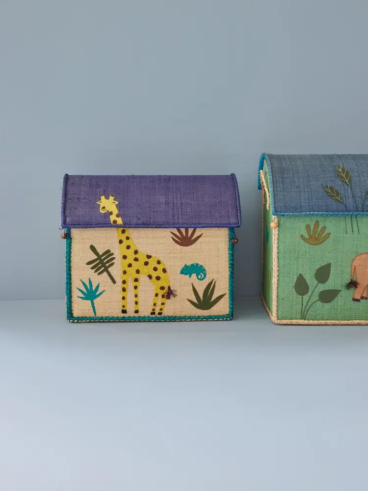Rice Everyday Magic Rice | Middelgroot Raffia Opberghuis |  Zacht groen | Jungle Theme Rice Everyday Magic Rice | Middelgroot Raffia Opberghuis |  Zacht groen | Jungle Theme