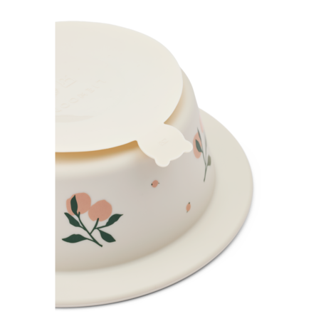 Liewood Liewood | Peony Printed Suction Bowl 2-Pack | Peach / Sea shell
