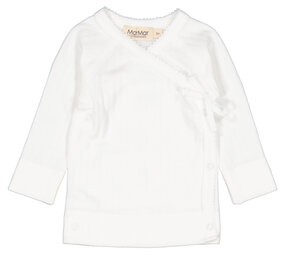 MarMar Copenhagen MarMar Copenhagen | Tut Wrap LS | Modal Pointelle | Gentle White MarMar Copenhagen MarMar Copenhagen | Tut Wrap LS | Modal Pointelle | Gentle White