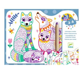 Djeco Djeco | Magische kleurplaten met potlood | Bos families Djeco Djeco | Magische kleurplaten met potlood | Bos families