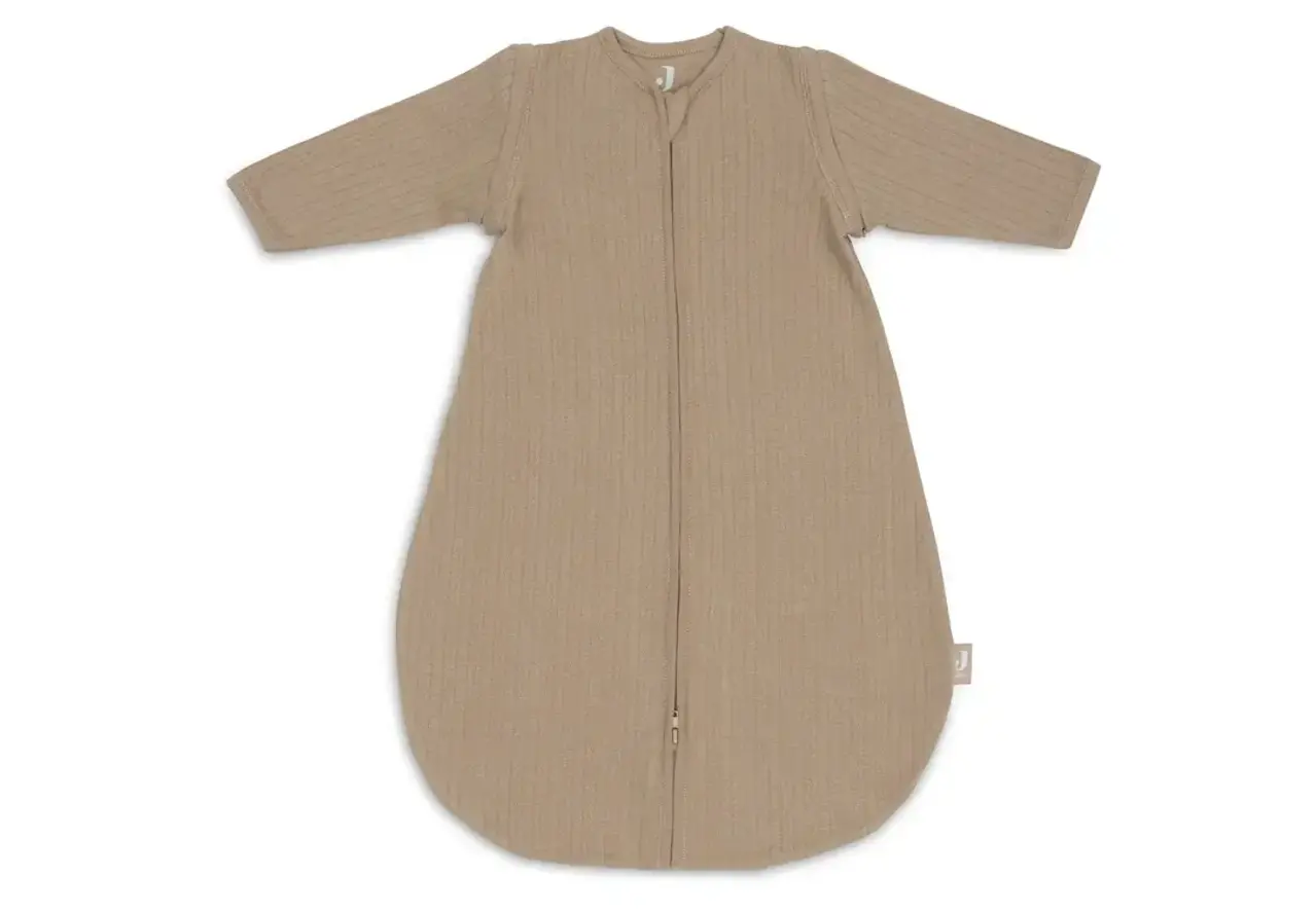 Jollein Jollein | Slaapzak Newborn met Afritsbare Mouw Rond 60cm | Ajour/Biscuit