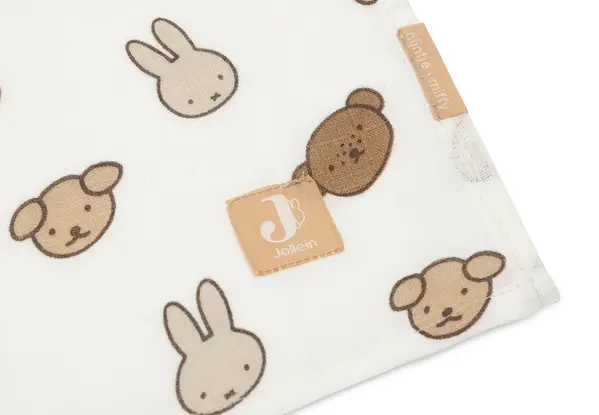 Jollein Jollein | Hydrofiele Doek Large 115x115cm | Miffy and Friends 2 pack Jollein Jollein | Hydrofiele Doek Large 115x115cm | Miffy and Friends 2 pack