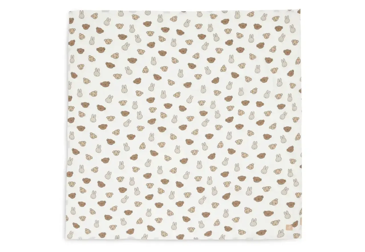 Jollein Jollein | Hydrofiele Doek Large 115x115cm | Miffy and Friends 2 pack Jollein Jollein | Hydrofiele Doek Large 115x115cm | Miffy and Friends 2 pack