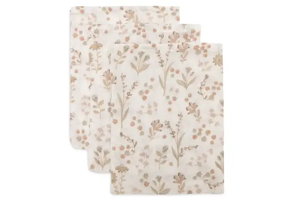 Jollein Jollein | Hydrofiel Washandje 15x20cm | Bloomy 3 pack Jollein Jollein | Hydrofiel Washandje 15x20cm | Bloomy 3 pack