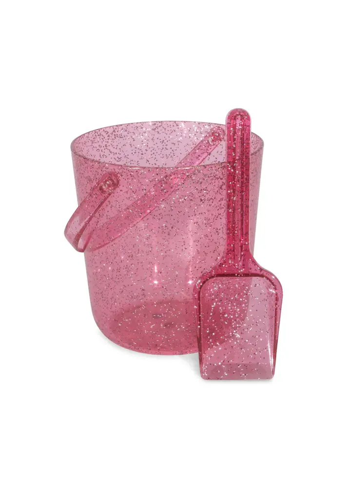 Konges Sløjd Konges Sløjd | Beach Bucket And Shovel Glitter | Sparkling Pink