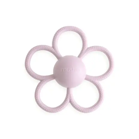 Mushie Mushie |  Rattle daisy teether | Soft Lilac Mushie Mushie |  Rattle daisy teether | Soft Lilac