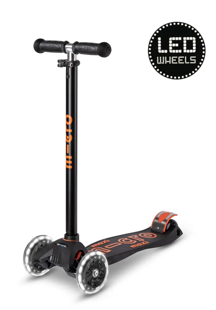 Micro Step Micro Step | Maxi Micro step Deluxe LED | Zwart/Oranje Micro Step Micro Step | Maxi Micro step Deluxe LED | Zwart/Oranje