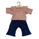 Hollie Hollie | Poppenbroek flared met shirt roze Hollie Hollie | Poppenbroek flared met shirt roze