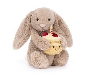 Jellycat Jellycat | Bashful Beige Bunny Birthday Jellycat Jellycat | Bashful Beige Bunny Birthday