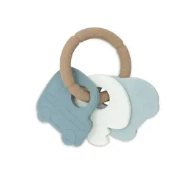 Jollein Jollein | Siliconen Bijtring Sleutelbos | Teddy Bear