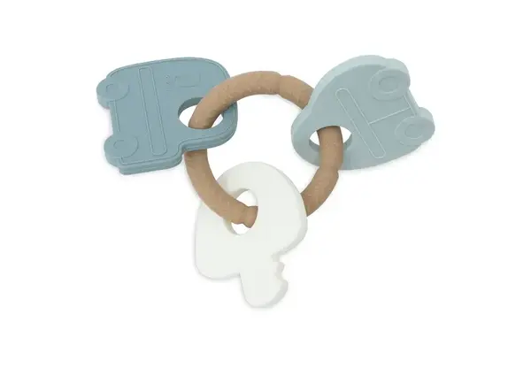 Jollein Jollein | Siliconen Bijtring Sleutelbos | Teddy Bear