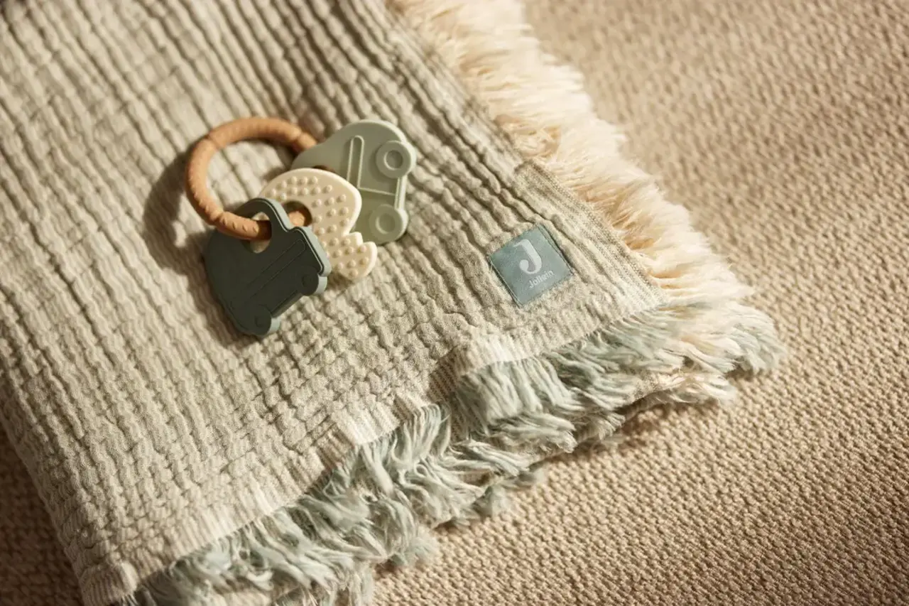 Jollein Jollein | Siliconen Bijtring Sleutelbos | Teddy Bear