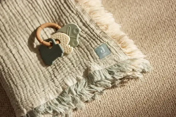 Jollein Jollein | Siliconen Bijtring Sleutelbos | Teddy Bear