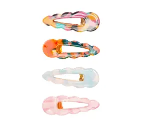 Mimi & Lula Mimi & Lula | Scalloped Acetate Clips Mimi & Lula Mimi & Lula | Scalloped Acetate Clips