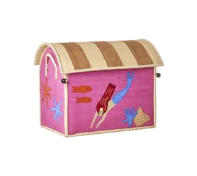 Rice Everyday Magic Rice | Klein Raffia Opberghuis | Meerkleurig | Mermaid Theme Rice Everyday Magic Rice | Klein Raffia Opberghuis | Meerkleurig | Mermaid Theme