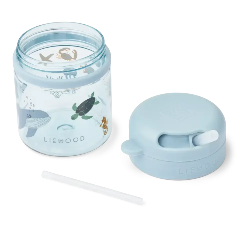 Liewood Liewood | Pavia Tritan Straw Cup 280ml | Sea creature/ Sandy