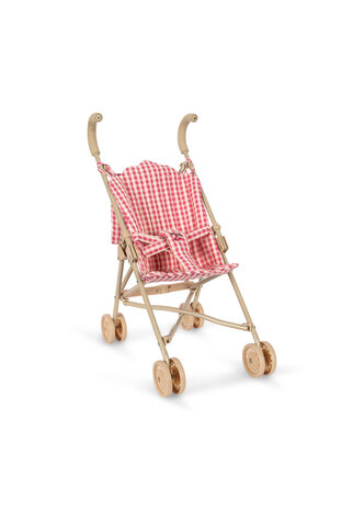Konges Sløjd Konges Sløjd | Cheeky Doll Stroller | Bubblegum Check