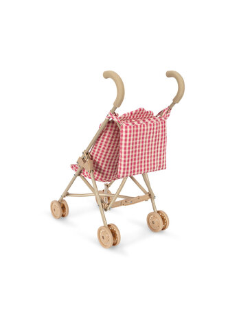 Konges Sløjd Konges Sløjd | Cheeky Doll Stroller | Bubblegum Check